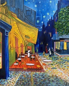 Terrasse du café le soir de Vincent Van Gogh
