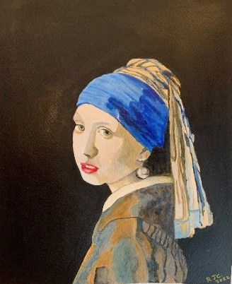 La joven de la perla de Johannes Vermeer